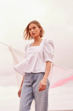 Sincerely Yours Peplum Top -Sun Gaia Dresses Shop 210513 ASTR PinkLake 13 2312