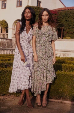 Flutter Sleeve Asymmetrical Floral Maxi Dress -Sun Gaia Dresses Shop 22 01 26 LOOK 26 0059 6bb60124 312f 48c5 8eed d711dc8840d3