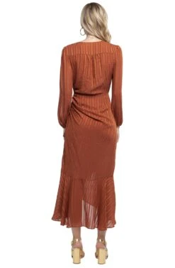 Side Cinched Mermaid Midi Dress -Sun Gaia Dresses Shop ACDR100106C RUST 03 bff4af45 4b63 4006 a7ee 1a5d6088ec8d