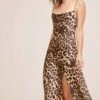 Gaia Animal Midi Dress -Sun Gaia Dresses Shop ACDR100133B LEOPARD PRINT 4