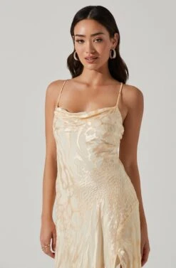 Gaia Burnout Floral Midi Dress -Sun Gaia Dresses Shop ACDR100133F CREAMFLORALBURNOUT 3