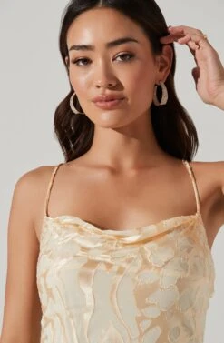 Gaia Burnout Floral Midi Dress -Sun Gaia Dresses Shop ACDR100133F CREAMFLORALBURNOUT 4