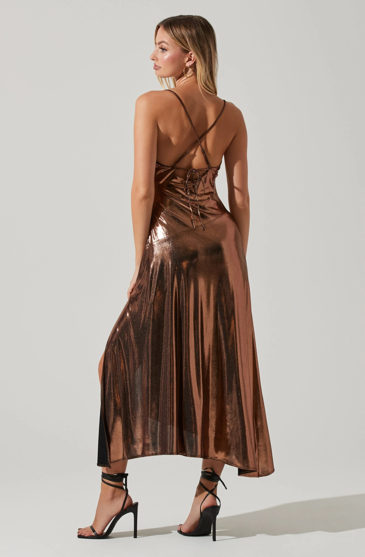 Gaia Metallic Midi Dress 8 Gaia Metallic Midi Dress - Image 6
