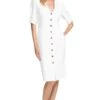 Logan Midi Dress -Sun Gaia Dresses Shop ACDR100154 WHITE 1