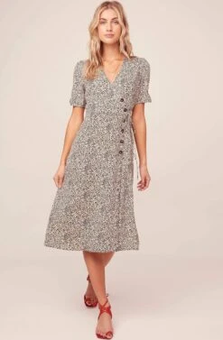 Kinsley Leopard Midi Dress