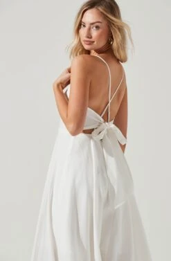 Ambrosia Midi Dress -Sun Gaia Dresses Shop ACDR100490 WHITE 0402