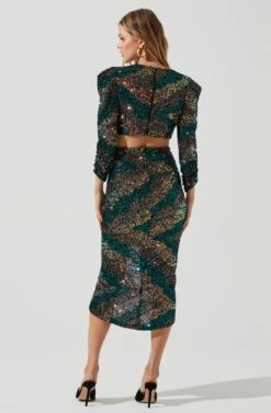 Jayla Sequin Cutout Dress 11 Jayla Sequin Cutout Dress -Sun Gaia Dresses Shop ACDR100768 SEQUINSUNSET 0809