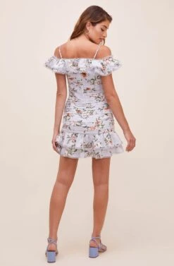 Una Floral Off Shoulder Dress -Sun Gaia Dresses Shop ACDR100793L LIGHTBLUEFLORAL 6