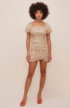Julianna Floral Mini Dress -Sun Gaia Dresses Shop ACDR100848C GREENREDDITSY 1