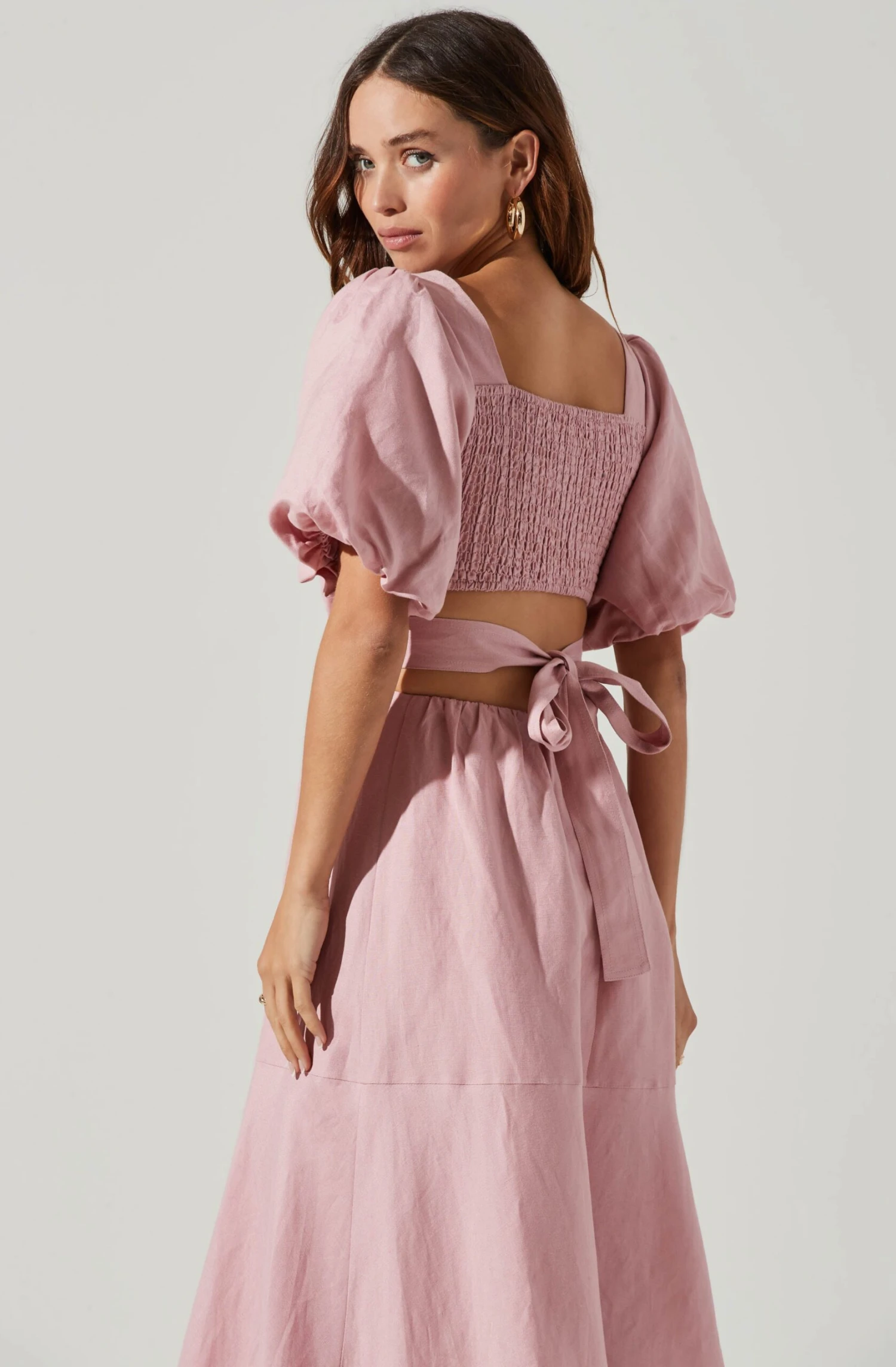 Angeles Puff Sleeve Cutout Dress 22 Angeles Puff Sleeve Cutout Dress - Image 20