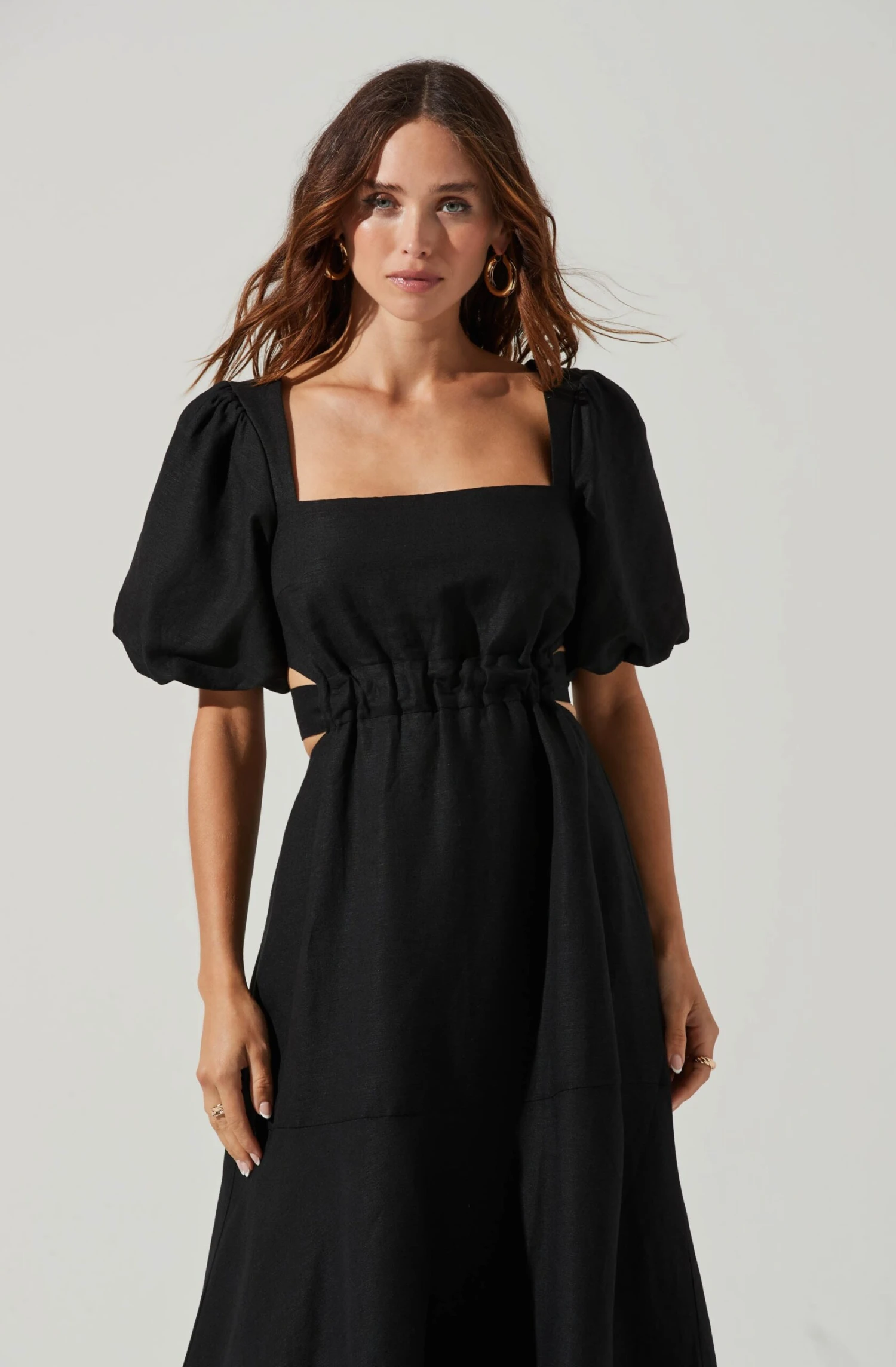 Angeles Puff Sleeve Cutout Dress 14 Angeles Puff Sleeve Cutout Dress - Image 12