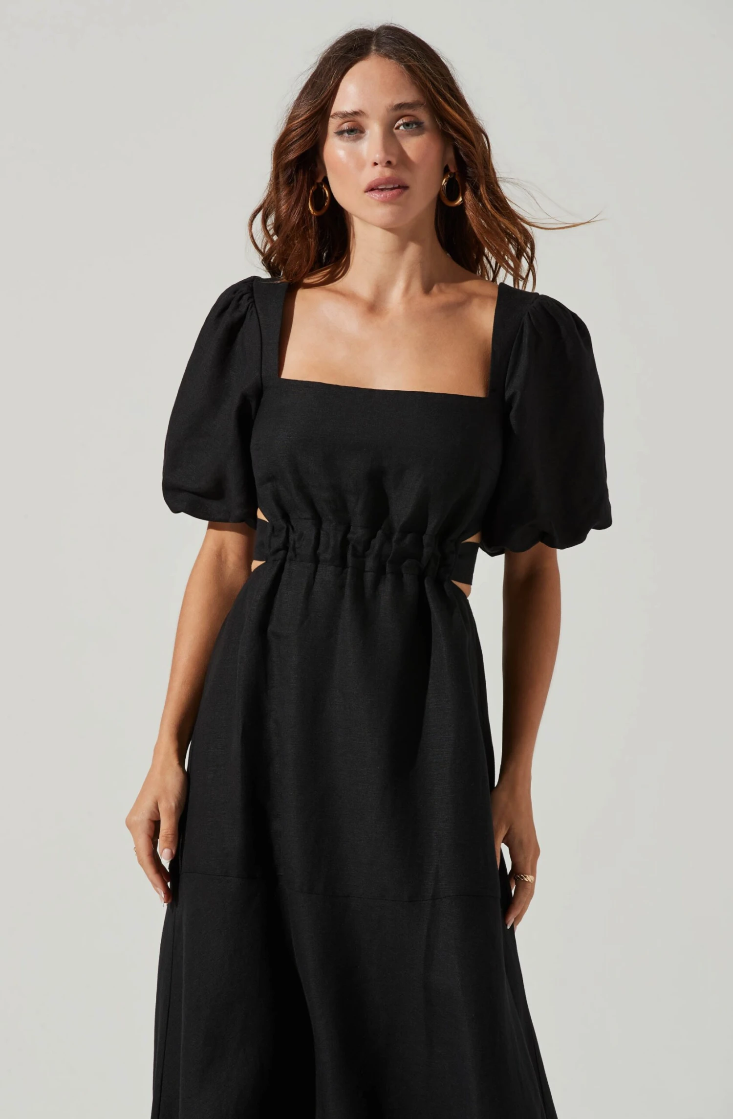 Angeles Puff Sleeve Cutout Dress 16 Angeles Puff Sleeve Cutout Dress - Image 14
