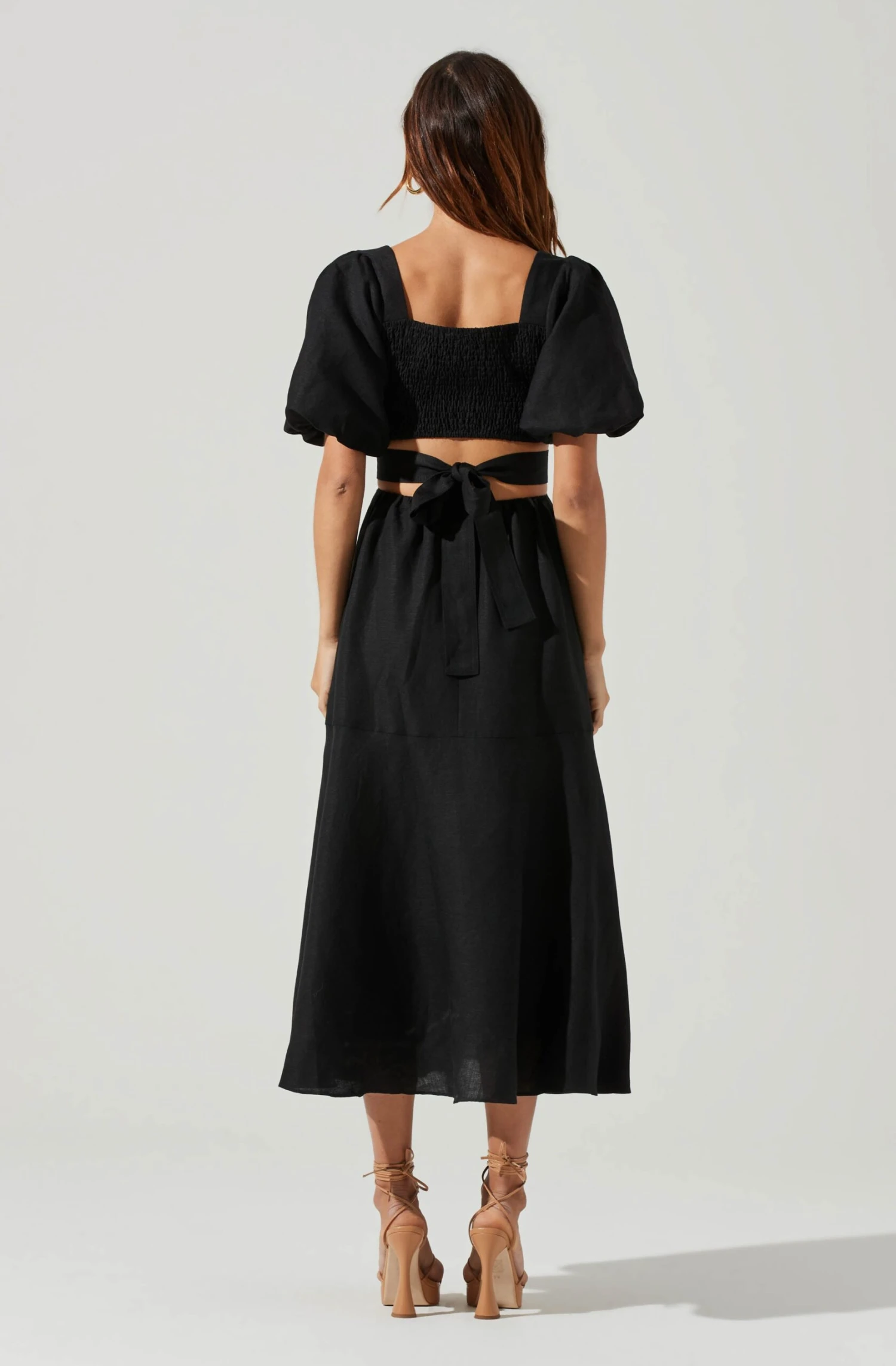 Angeles Puff Sleeve Cutout Dress 17 Angeles Puff Sleeve Cutout Dress - Image 15