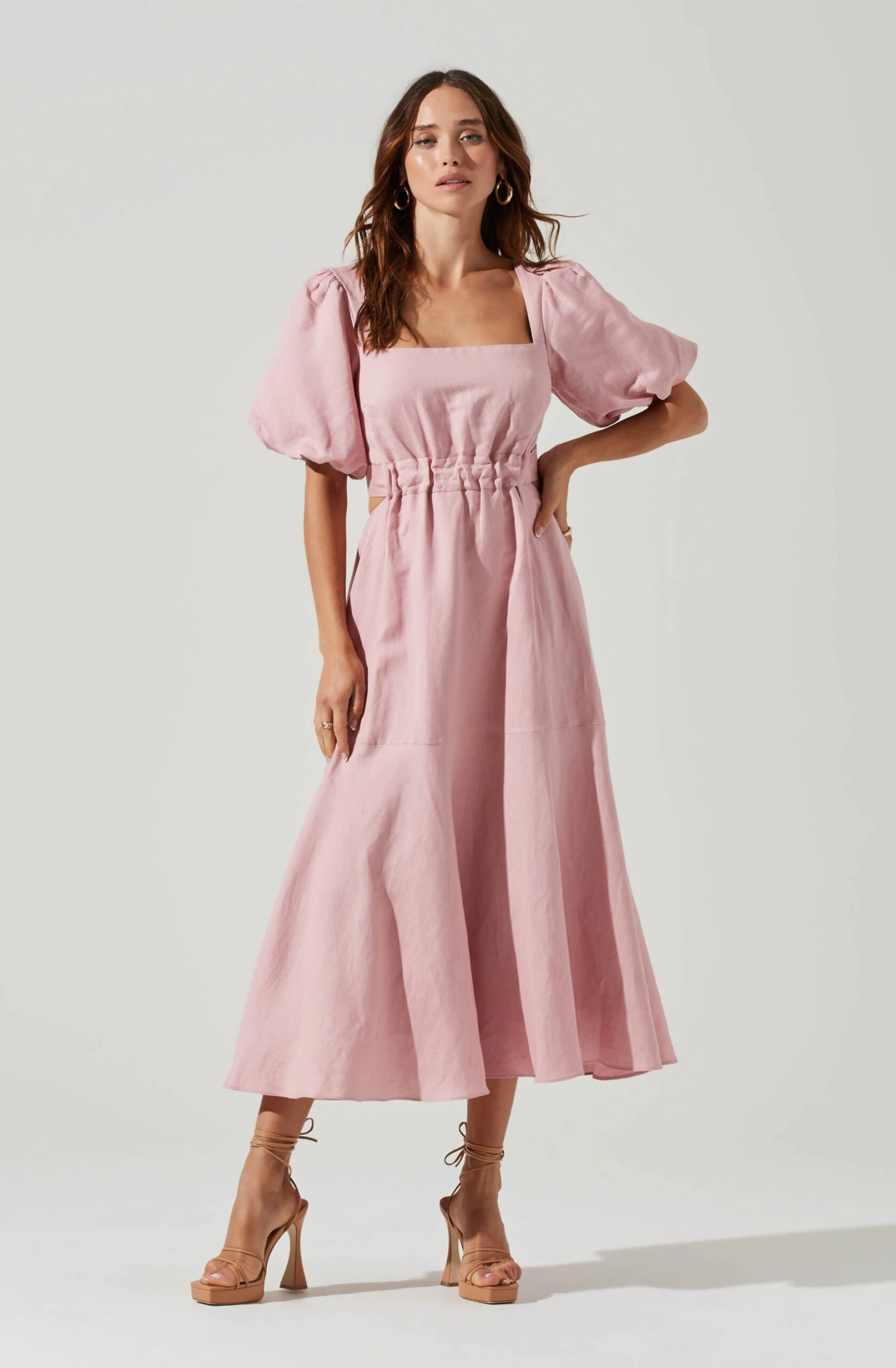 Angeles Puff Sleeve Cutout Dress 20 Angeles Puff Sleeve Cutout Dress - Image 18