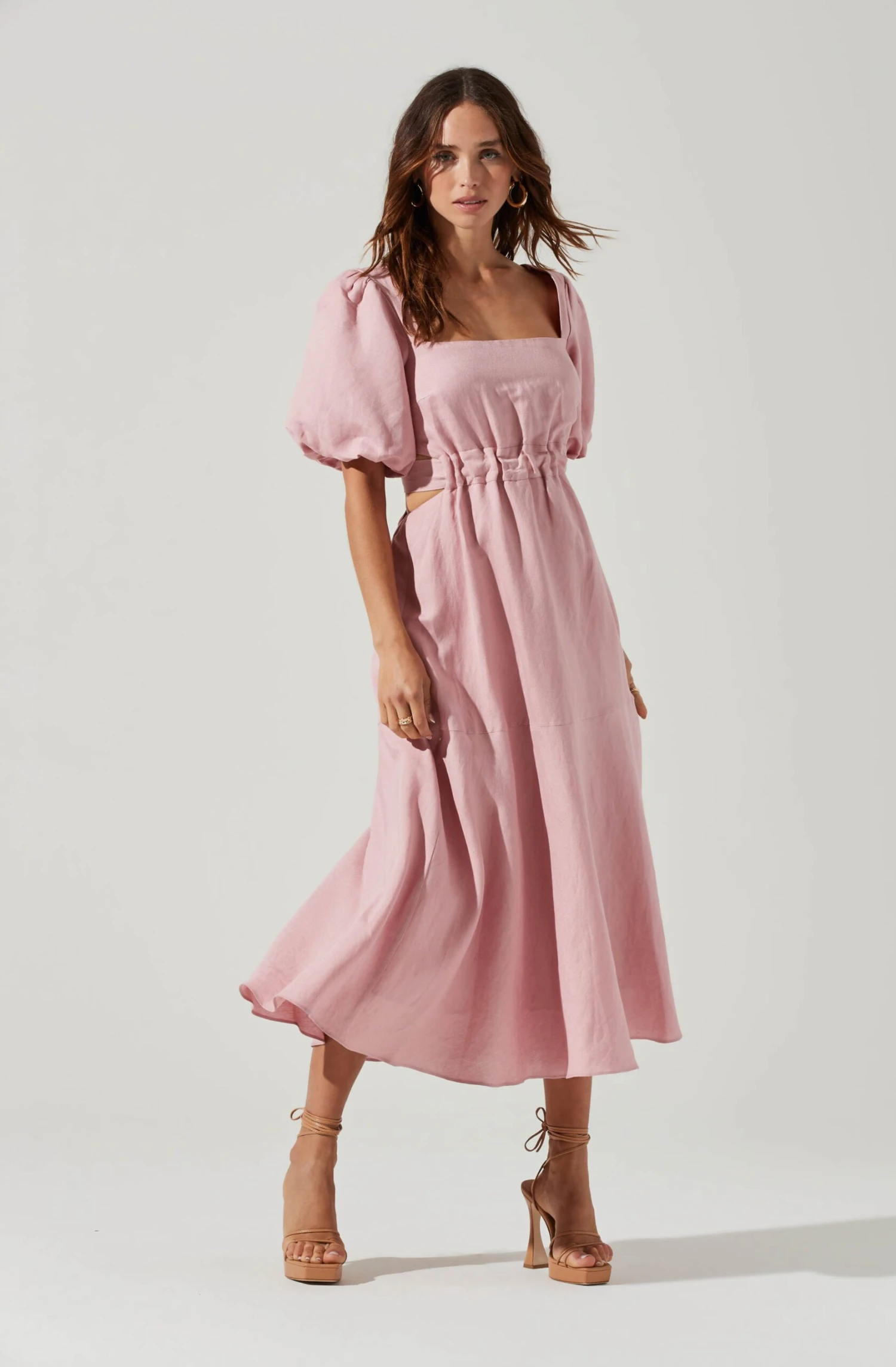 Angeles Puff Sleeve Cutout Dress 18 Angeles Puff Sleeve Cutout Dress - Image 16