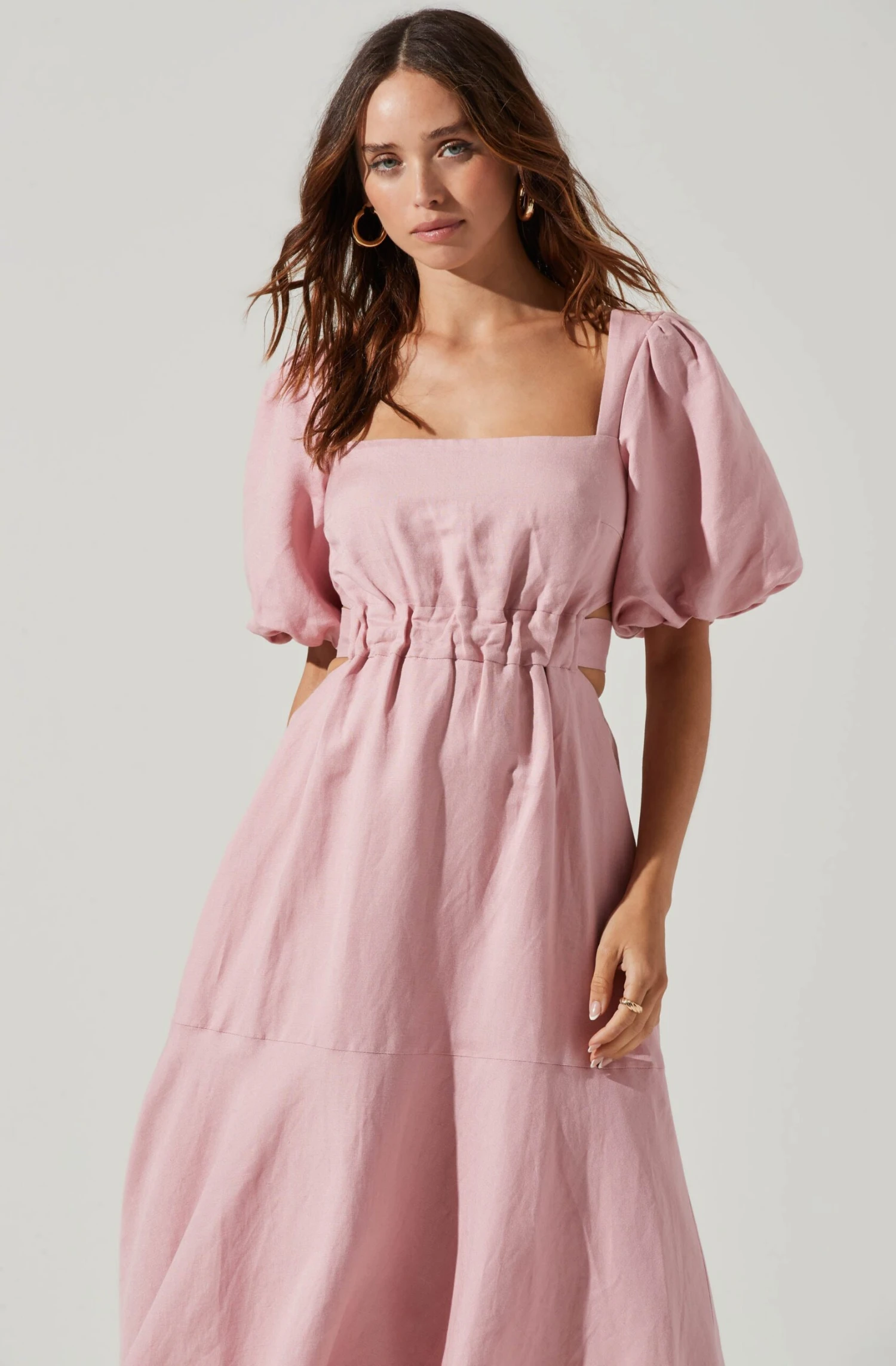 Angeles Puff Sleeve Cutout Dress 21 Angeles Puff Sleeve Cutout Dress - Image 19