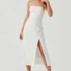 Brayden Strappy Back Midi Dress -Sun Gaia Dresses Shop ACDR101175 WHITE 0901 bc017025 5107 4581 9a28 2e952c06a95a