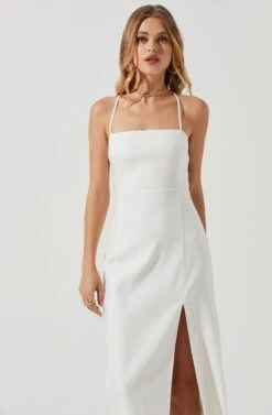 Brayden Strappy Back Midi Dress 10 Brayden Strappy Back Midi Dress -Sun Gaia Dresses Shop ACDR101175 WHITE 0902 e58c93a6 cbdb 4686 b390 27a5ba1bd1fb