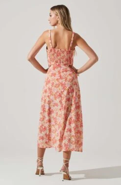 Elsie Floral Midi Dress -Sun Gaia Dresses Shop ACDR101374 ORANGEFLORAL 5 624df076 a07a 4033 8440 2cd4d689da09