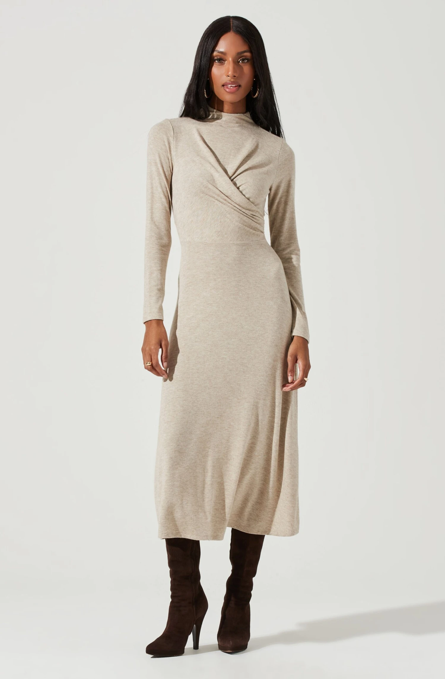 Delancy Open Back Long Sleeve Midi Dress 11 Delancy Open Back Long Sleeve Midi Dress - Image 9