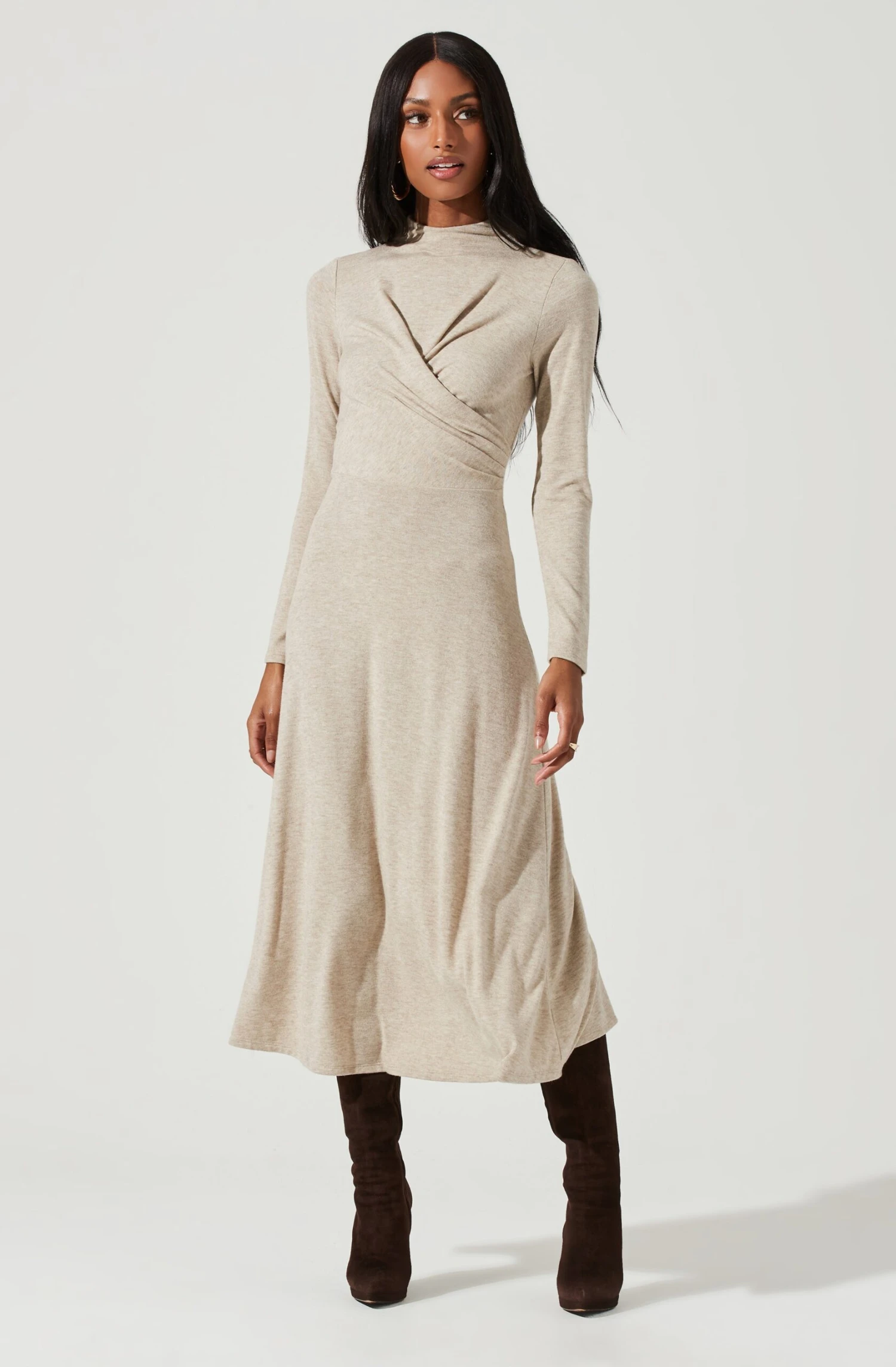 Delancy Open Back Long Sleeve Midi Dress 9 Delancy Open Back Long Sleeve Midi Dress - Image 7