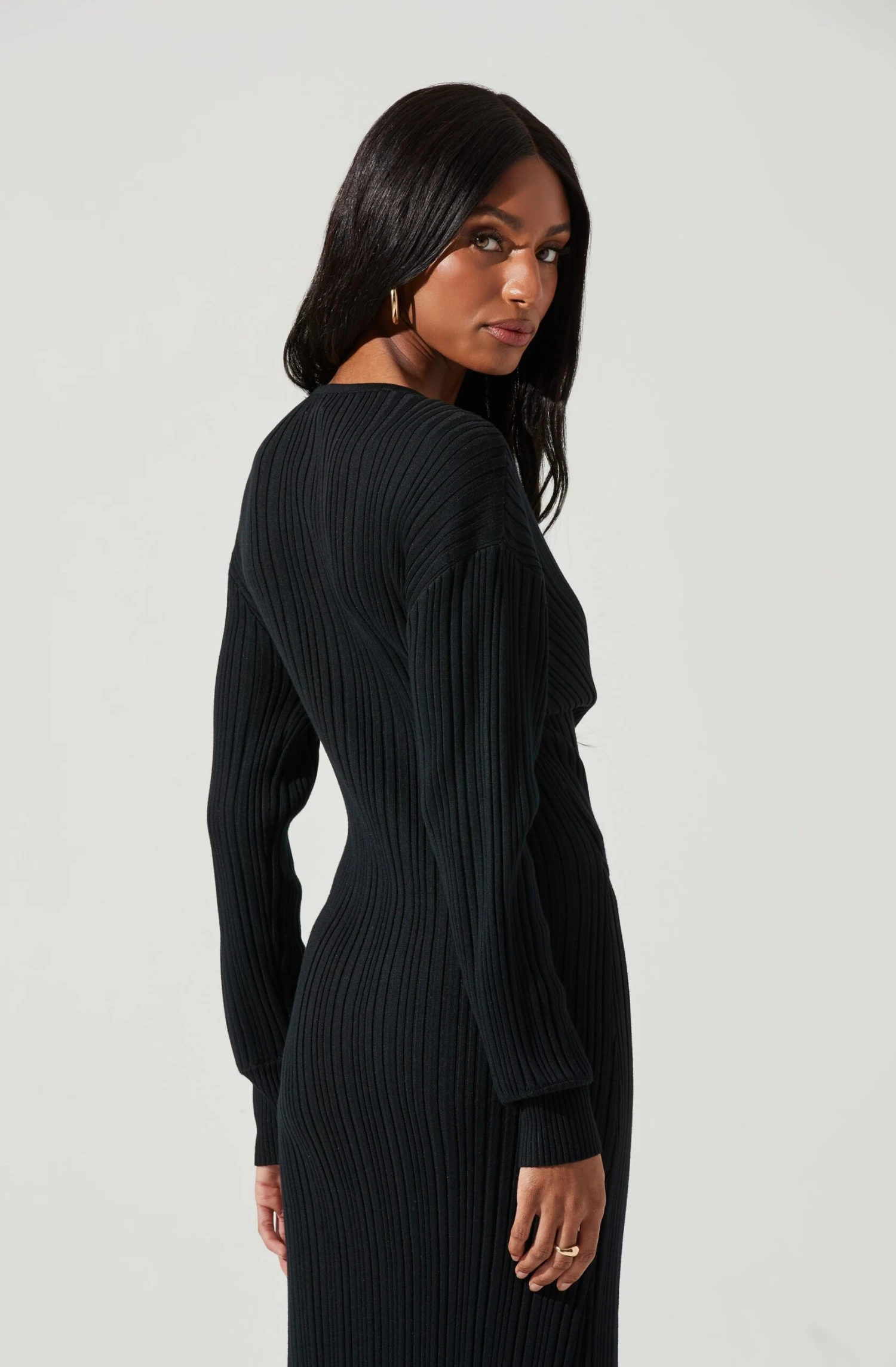 Astrid Ribbed Knit Midi Dress 5 Astrid Ribbed Knit Midi Dress - Image 3