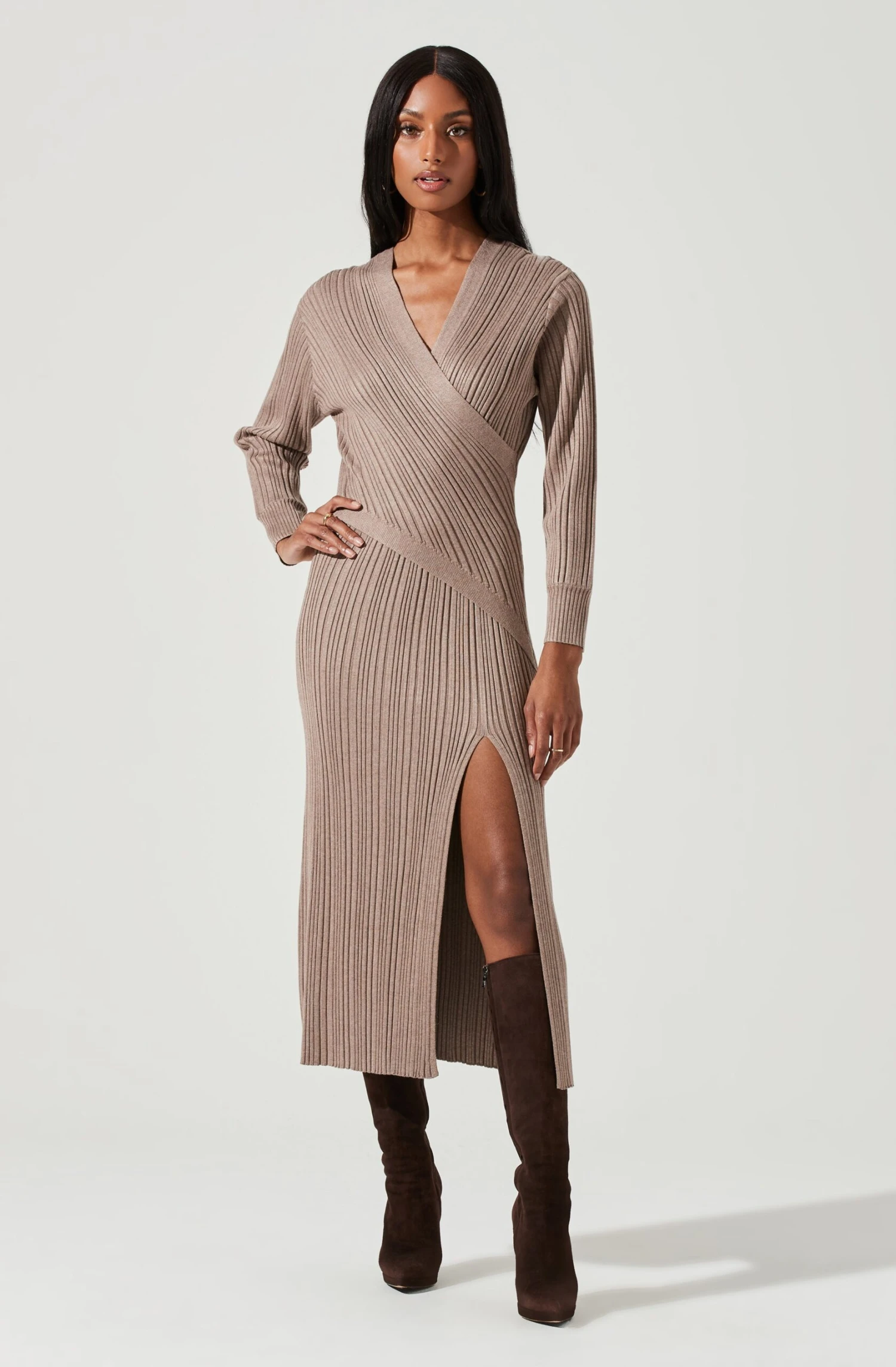 Astrid Ribbed Knit Midi Dress 10 Astrid Ribbed Knit Midi Dress - Image 8