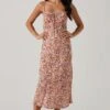Maritza Floral Smocked Midi Dress -Sun Gaia Dresses Shop ACDR101529 COPPERLILACMULTI 1
