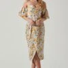 Zurina Floral Off Shoulder Midi Dress -Sun Gaia Dresses Shop ACDR101549 BLUEAPRICOTFLORAL 2 980469fe 403b 40eb aa69 7ec0ba6fa688