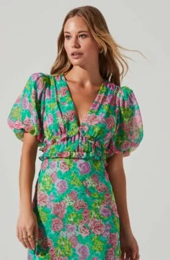 Sun Gaia Dresses Shop -Sun Gaia Dresses Shop ACDR101560 GREENPINKMULTI 2