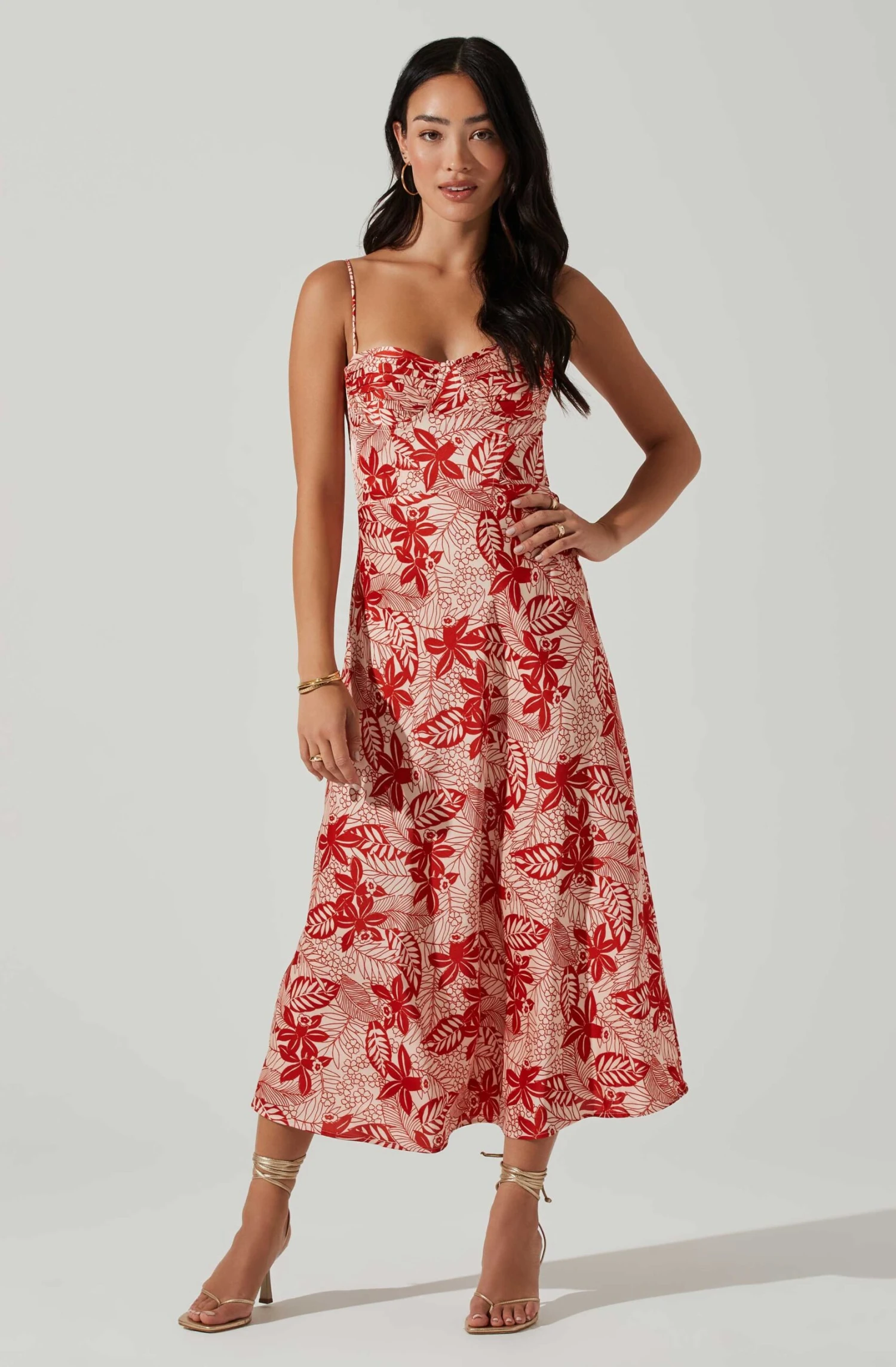 Josiane Floral Sweetheart Midi Dress 3 Josiane Floral Sweetheart Midi Dress