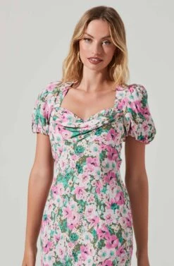 Sun Gaia Dresses Shop -Sun Gaia Dresses Shop ACDR101589 GREENPINKFLORAL 5 4