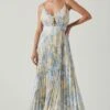 Loralee Pleated Floral Midi Dress -Sun Gaia Dresses Shop ACDR101790B YELLOWMULTI 1 eaa16b71 dbe3 463b 9203 5c58a795eacc