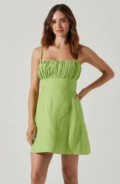 Sun Gaia Dresses Shop -Sun Gaia Dresses Shop ACDR101796S AVOCADO 2