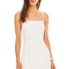 Heidi Mini Dress -Sun Gaia Dresses Shop ACDR95202S WHITE TAUPE STRIPE 1A