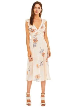 Milani Dress -Sun Gaia Dresses Shop ACDR95209 PEACH SORBET FLORAL 01