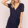NATASHA MINI DRESS -Sun Gaia Dresses Shop ACDR95268 BLUE POLKA DOT 3A