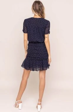 NATASHA MINI DRESS 12 NATASHA MINI DRESS -Sun Gaia Dresses Shop ACDR95268 BLUE POLKA DOT 4A