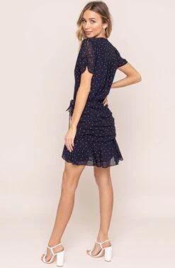 NATASHA MINI DRESS 11 NATASHA MINI DRESS -Sun Gaia Dresses Shop ACDR95268 BLUE POLKA DOT 5A