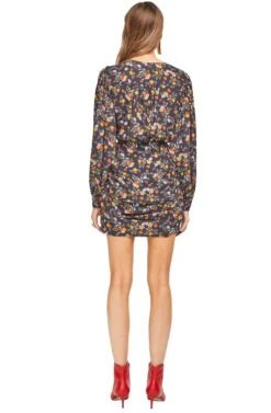 Dawn Dress -Sun Gaia Dresses Shop ACDR95370 BLACK MULTI FLORAL 03