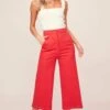 Nixon Wide Leg Pants -Sun Gaia Dresses Shop ACP7040 STRAWBERRY RED 1A f354e00e b80e 4622 8faf e73b06d22c41