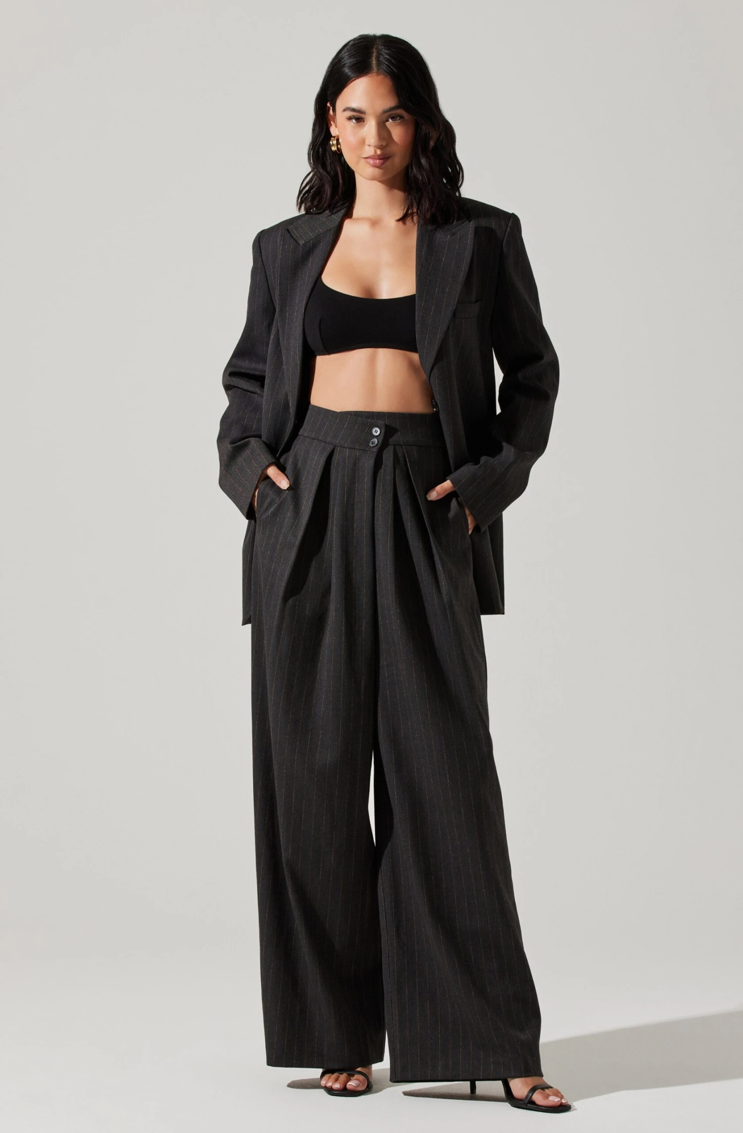 Boyfriend Pleated Criss-Cross Waist Pants 3 Boyfriend Pleated Criss-Cross Waist Pants