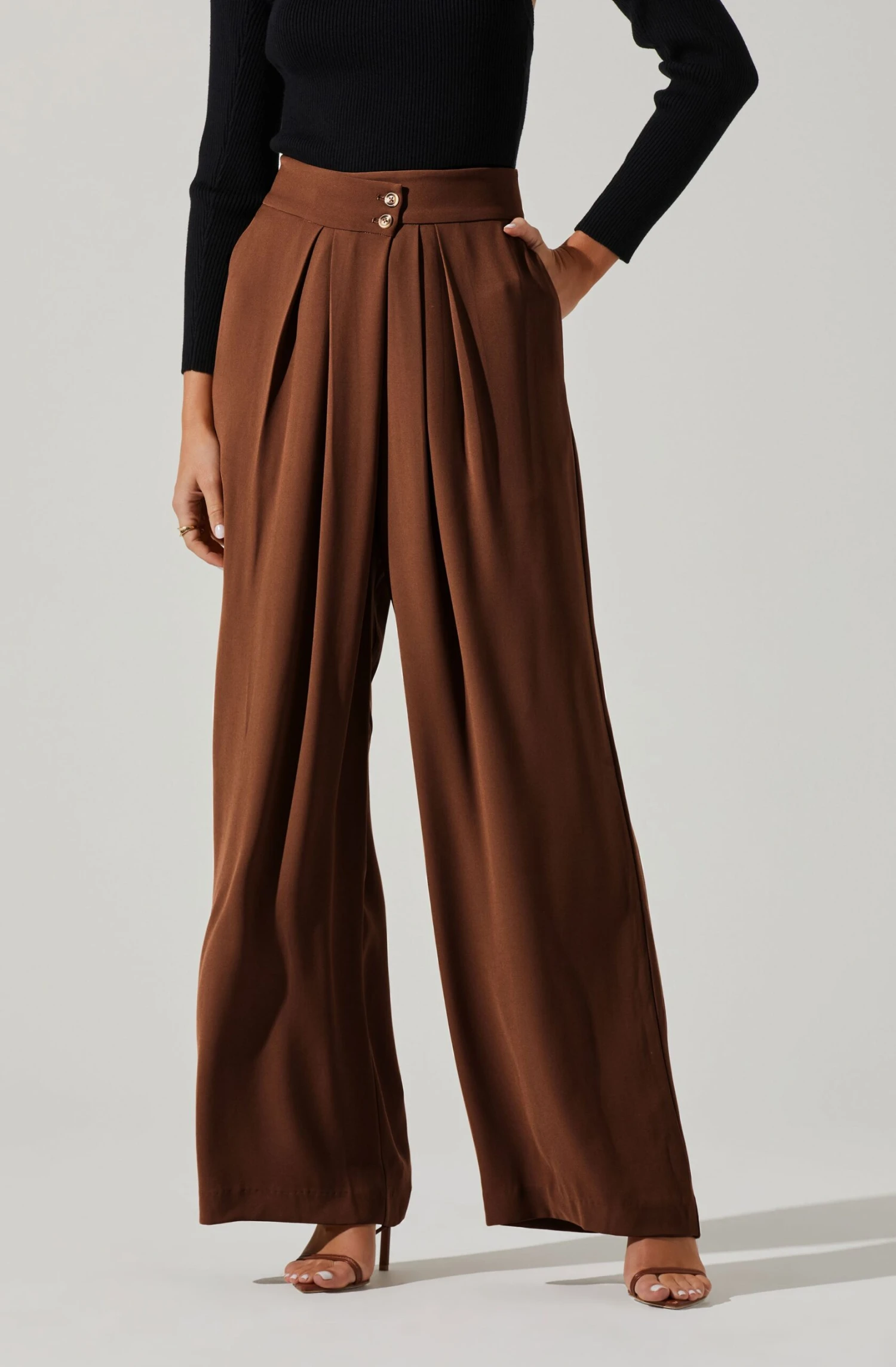 Boyfriend Criss Cross Pleated Wide Leg Pants 18 Boyfriend Criss Cross Pleated Wide Leg Pants - Image 16