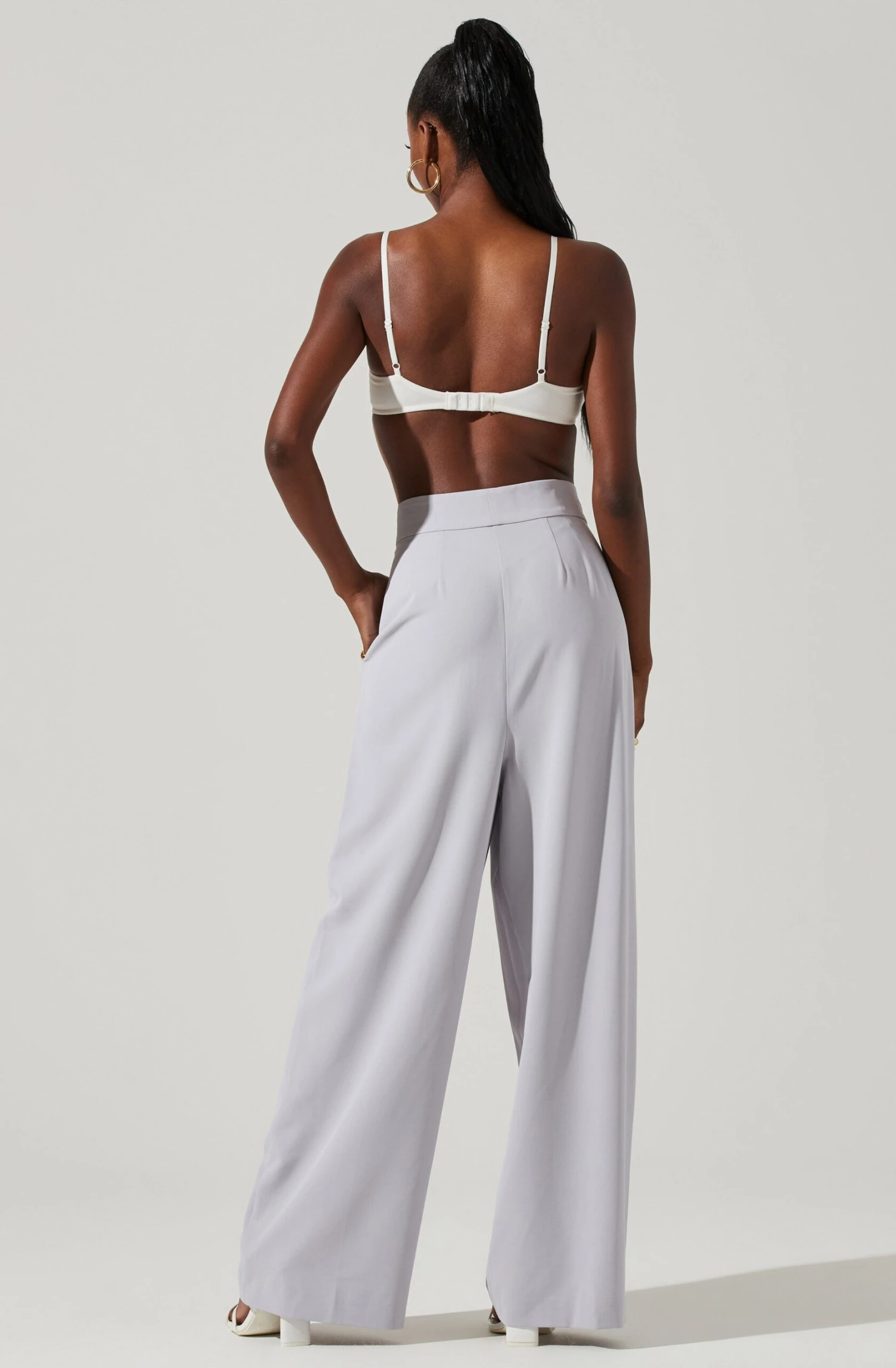 Boyfriend Criss Cross Pleated Wide Leg Pants 11 Boyfriend Criss Cross Pleated Wide Leg Pants - Image 9