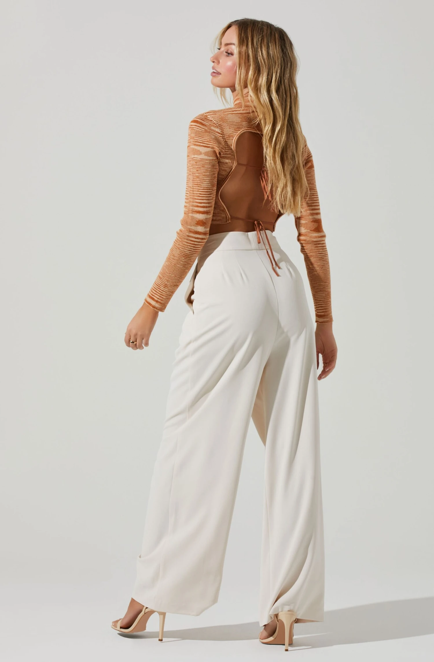 Boyfriend Criss Cross Pleated Wide Leg Pants 16 Boyfriend Criss Cross Pleated Wide Leg Pants - Image 14