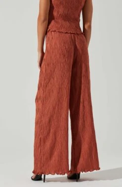 Janesa Wide Leg Pants 20 Janesa Wide Leg Pants -Sun Gaia Dresses Shop ACP7267 RUST 3