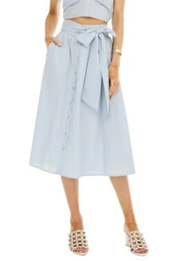 Shayla Midi Skirt -Sun Gaia Dresses Shop ACS8079 FRENCH BLUE 00