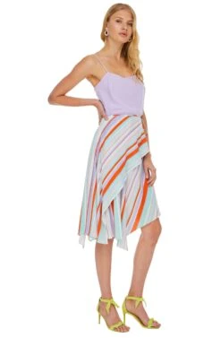 Palette Skirt -Sun Gaia Dresses Shop ACS9009 POP ORANGE STRIPE 02