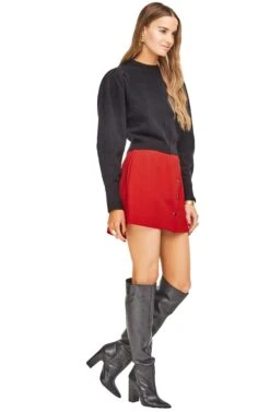 Evan Mini Skirt -Sun Gaia Dresses Shop ACS900 LIPSTICK RED 02