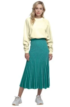 Yuri Pleated Midi Skirt